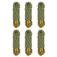 GeerTop Outdoor Store guyline Green GeerTop 5mm Ultralight Reflective Guyline Cord Rope Set of 6 Pack