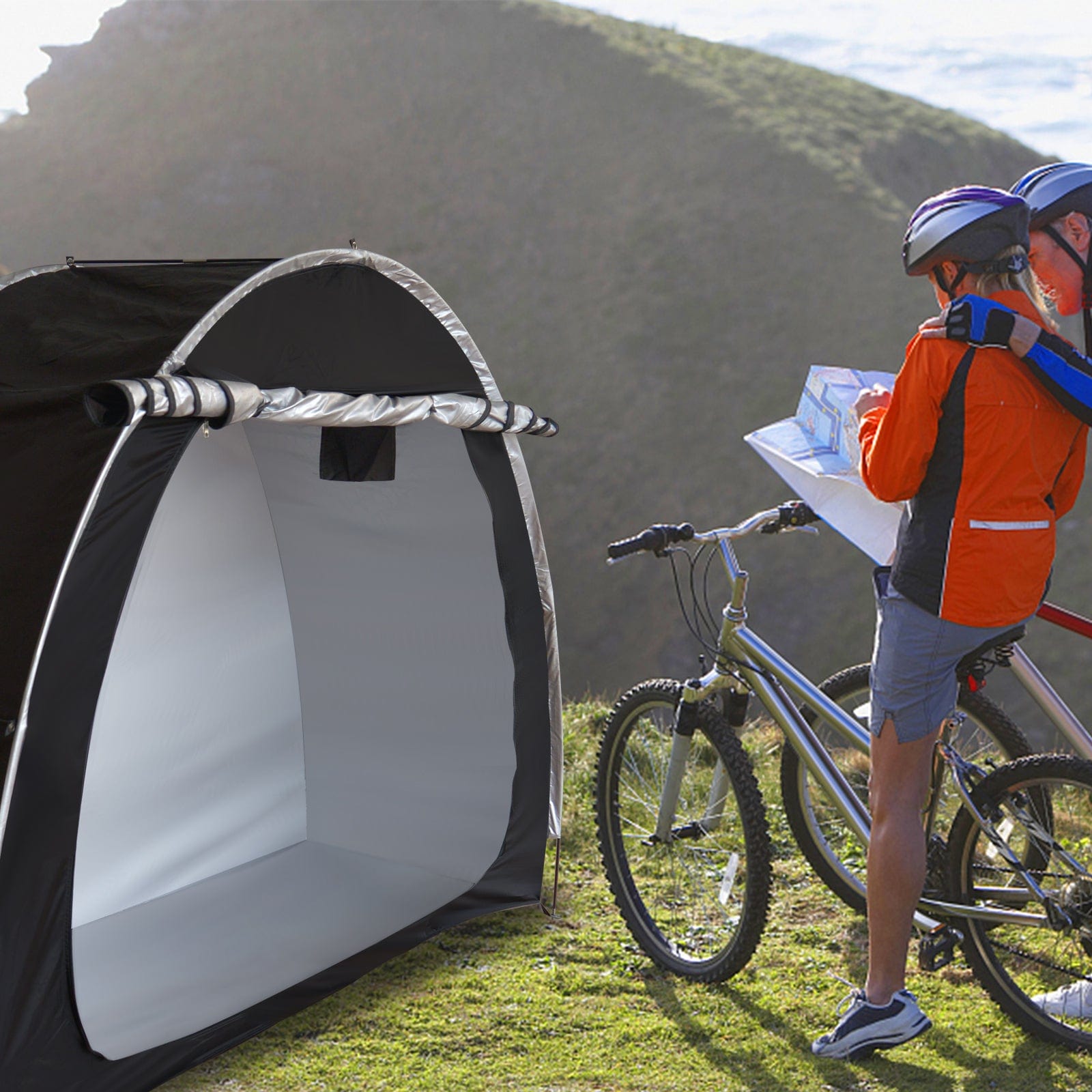 GeerTop Outdoor Store Portable Foldable Bike Storage Tent