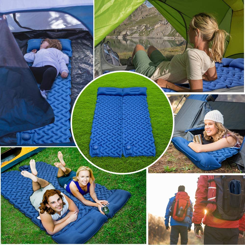 GeerTop Outdoor Store Sleeping pad GeerTop Foot Press Inflatable Camping Sleeping Pad Mattress