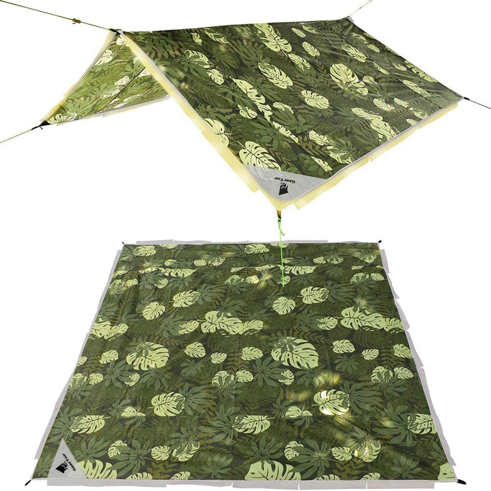 GeerTop Outdoor Store Tarp Waterproof Tent Groundsheet Hammock Sunshade Camping Mat