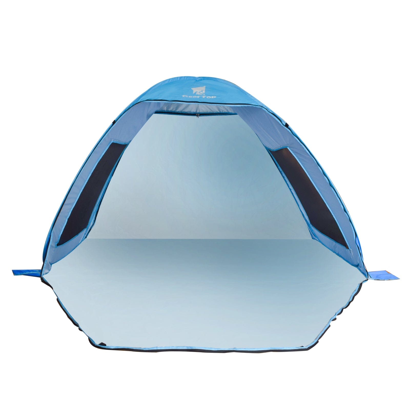 GeerTop Outdoor Store Tent Blue Anti-UV Automatic Beach Tent for 4 Person
