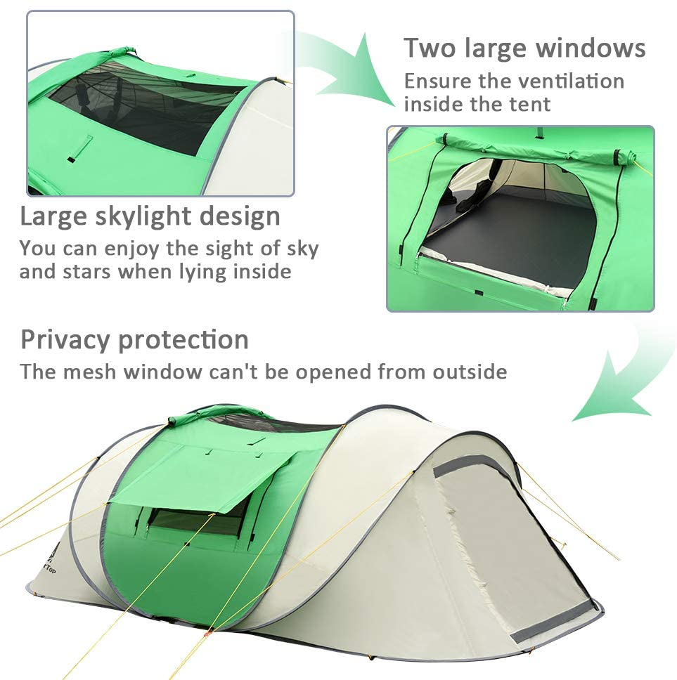 GeerTop Outdoor Store Tent GeerTop 6 Person Pop Up Tent