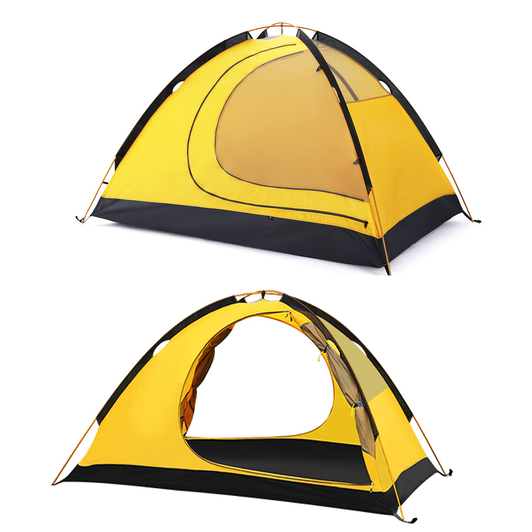 Backpacking Tent 1-Person W/ 2 Vents Outdoor Camping Travel