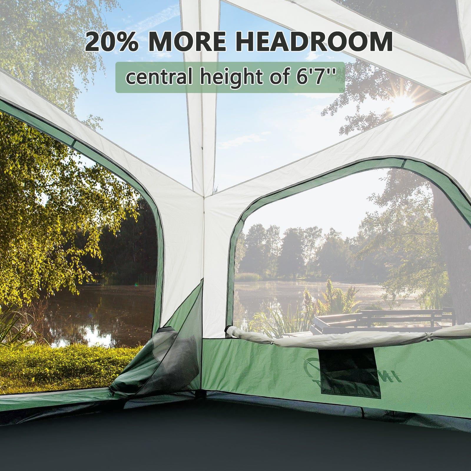stor tente GEERTOP 6 Person Instant Cabin Tent Waterproof Family Camping Shelter