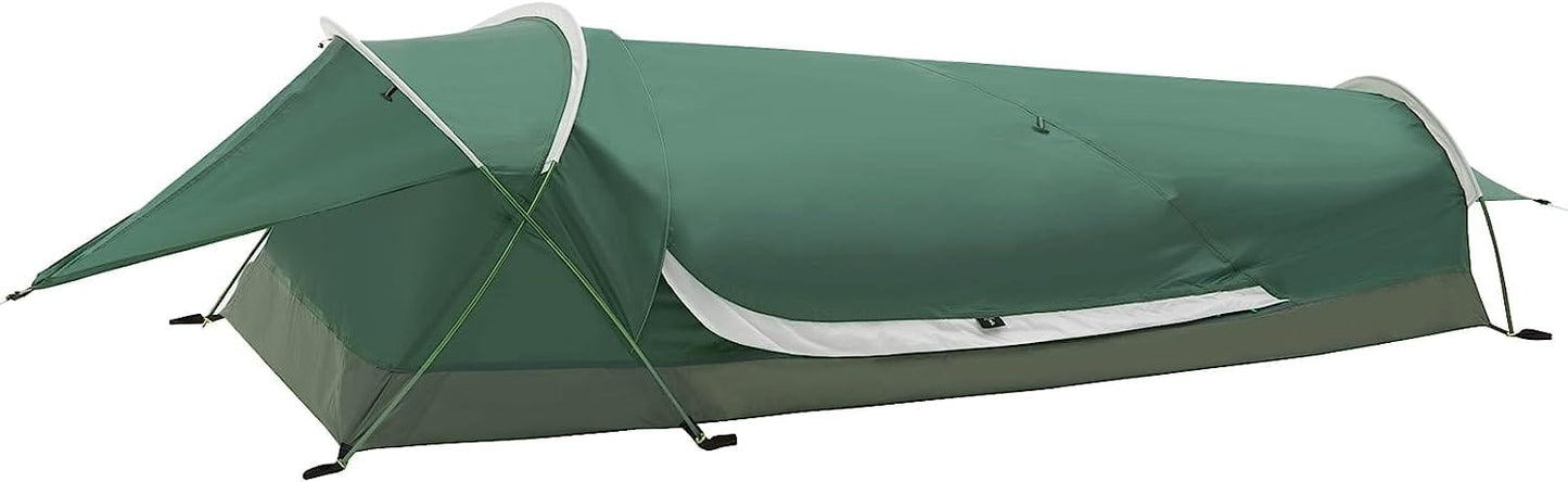 GeerTop Tent Army Green Bivy II | 1 Person 3 Season Ultralight Backpacking Tent (Camo & Arm Green)