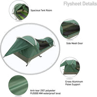 GEERTOP BivyII 1 Person 3 Season Ultralight Backpacking Tent - GeerTop Outdoor
