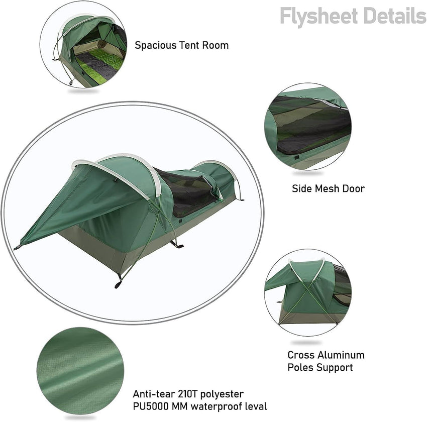 GEERTOP BivyII 1 Person 3 Season Ultralight Backpacking Tent - GeerTop Outdoor