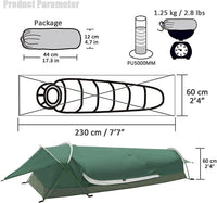 GEERTOP BivyII 1 Person 3 Season Ultralight Backpacking Tent - GeerTop Outdoor