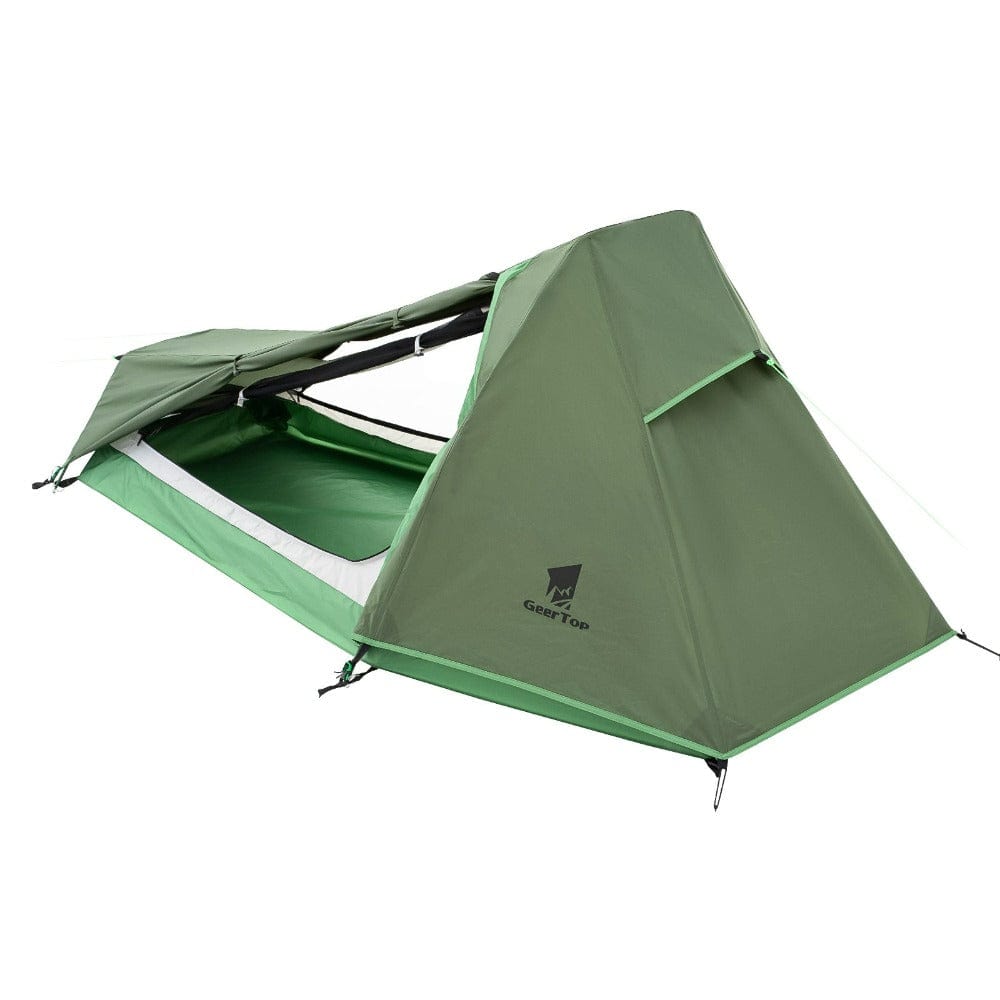 GeerTop Tent Blazer | 1 Person 3 Season Lightweight Backpacking Stealth Camping Tent