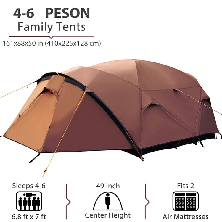 3 Person 4 Season  Family Camping Tent