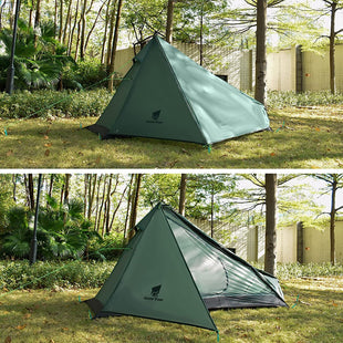 GeerTop Tent Pyramid II  | 1 Person 3 Season Camping Backpacking Tent Minimalism Ultralight