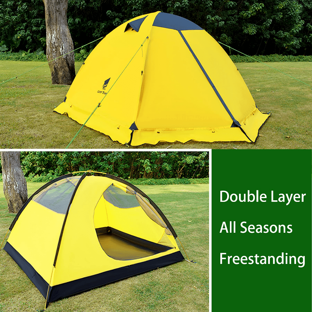 GeerTop Tent TopRoad 3 Plus | 3 Person 4 Season Backpacking Tent