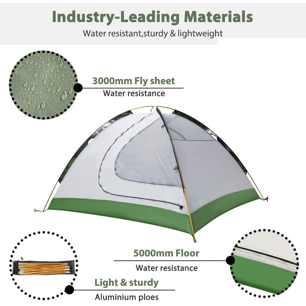 GeerTop Tent TopRoad 3 Plus | 3 Person 4 Season Backpacking Tent