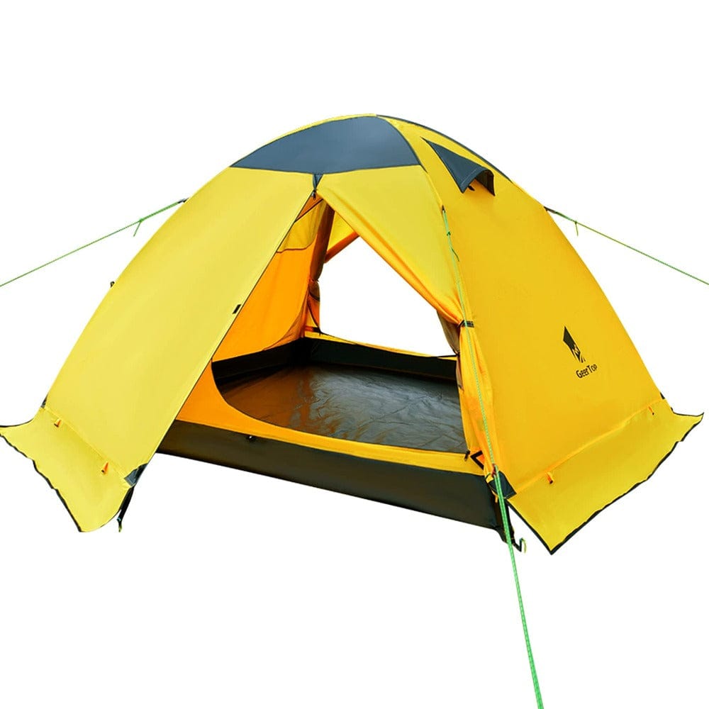 GeerTop Tent Yellow TopRoad 3 Plus | 3 Person 4 Season Backpacking Tent