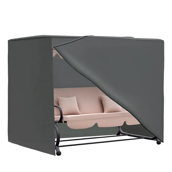 Outdoor Patio Porch Swing Cover Waterproof Heavy Duty Oxford Cloth Gray
