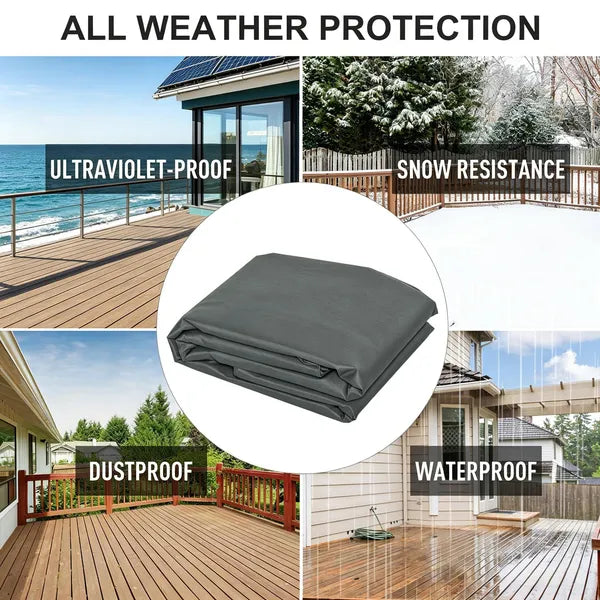 Outdoor Patio Porch Swing Cover Waterproof Heavy Duty Oxford Cloth Gray
