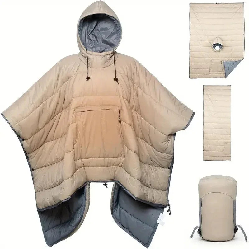 GEERTOP All-Season Hooded Camping Blanket