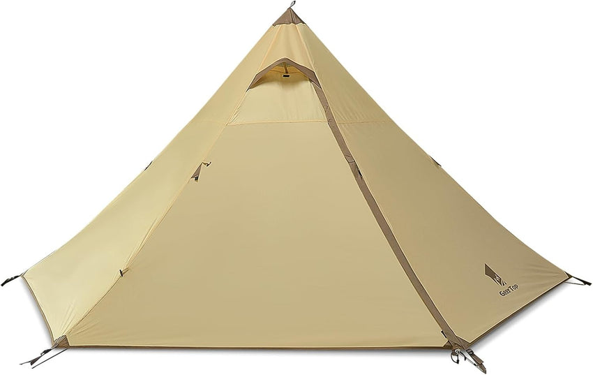 GEERTOP 4-Person Family Camping Pyramid Tent