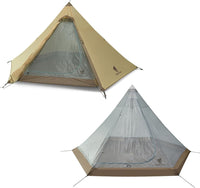 GEERTOP 4-Person Family Camping Pyramid Tent