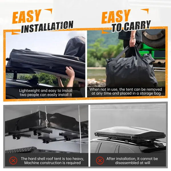 Inflatable Rooftop Tent with Ladder Amphibious 4x4 Offroad Khaki/Black
