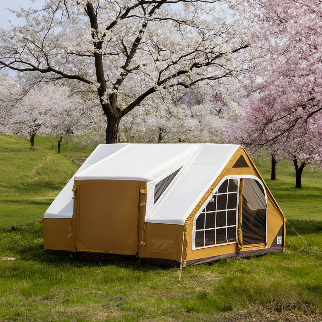 C&C AIR HOUSE 2-8 Person Inflatable Camping Tent with Rainfly