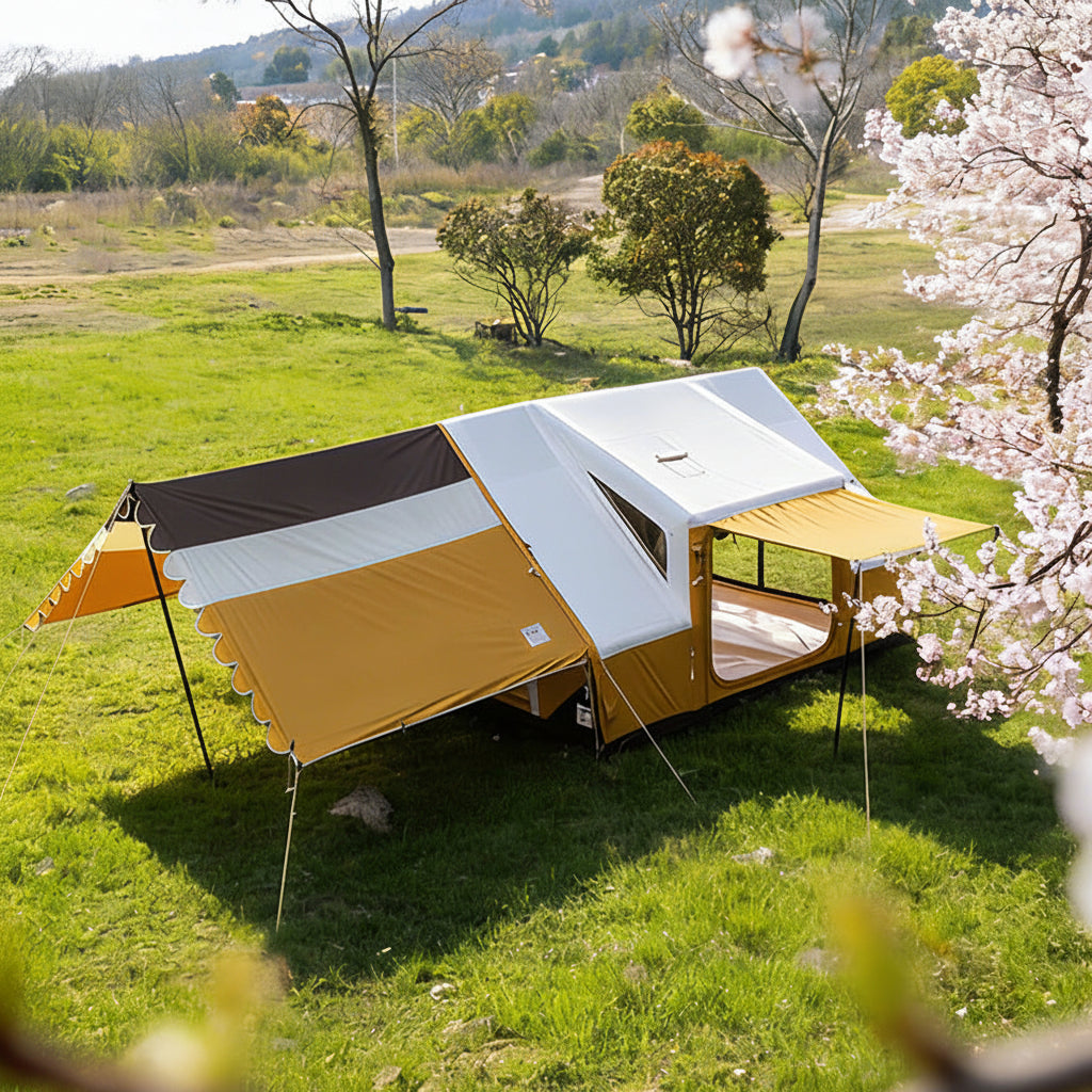 C&C AIR HOUSE 2-8 Person Inflatable Camping Tent with Rainfly