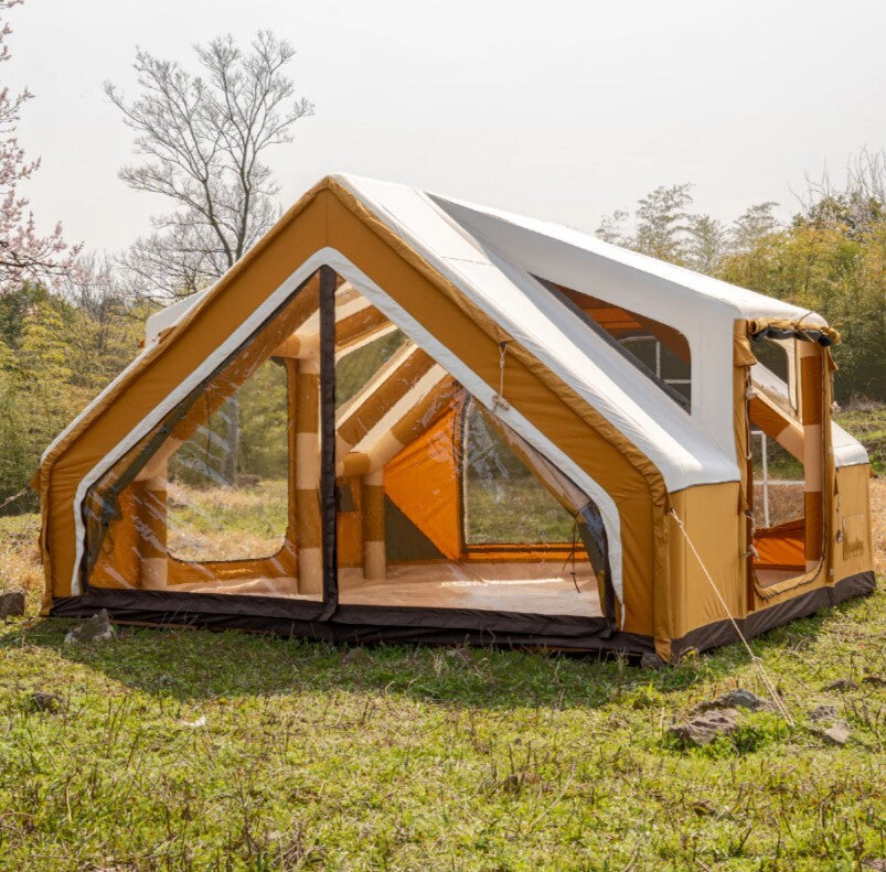 C&C AIR HOUSE 2-8 Person Inflatable Camping Tent with Rainfly