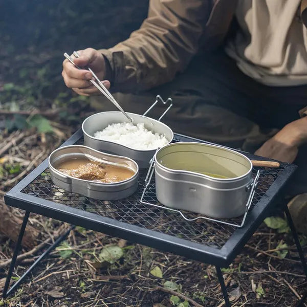 Portable Outdoor Camping Picnic Mess Kit Lunch Box