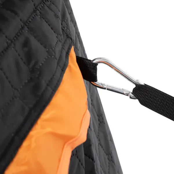 3-4 Person Pop Up Insulated Ice Fishing Tent Orange