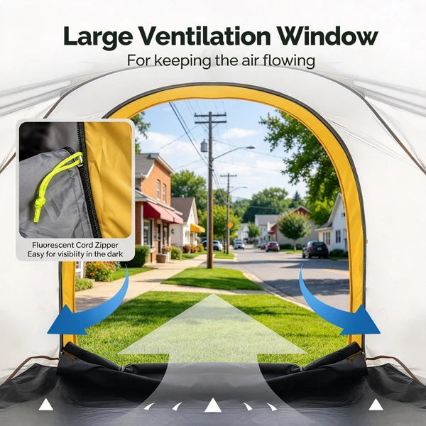 Portable 2 Person Pickup Truck Bed Tent 5.5-6 ft Orange