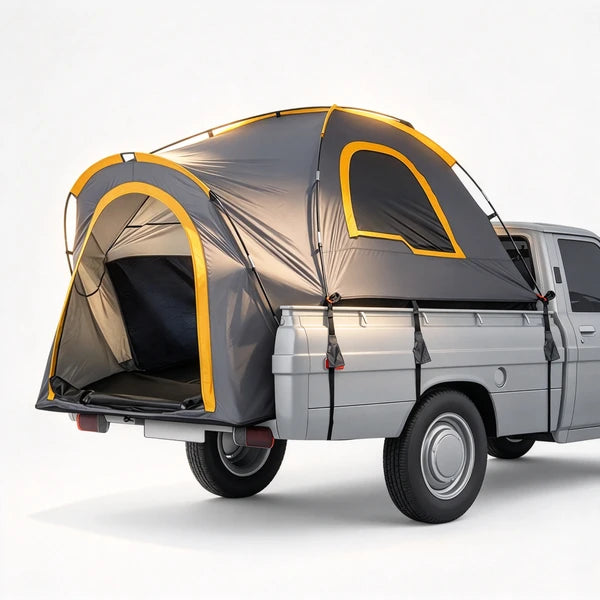 Portable 2 Person Pickup Truck Bed Tent 5.5-6 ft Orange