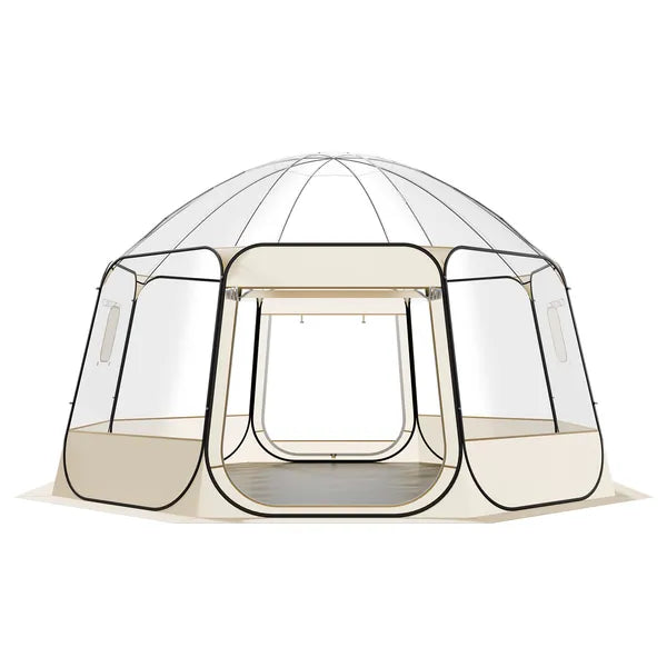 VEVOR Pop up Bubble Tent 15 x 13.8 ft Clear Outdoor Dome Igloo Tent