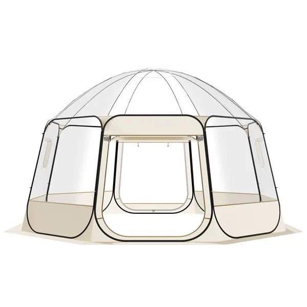 VEVOR Pop up Bubble Tent 15 x 13.8 ft Clear Outdoor Dome Igloo Tent