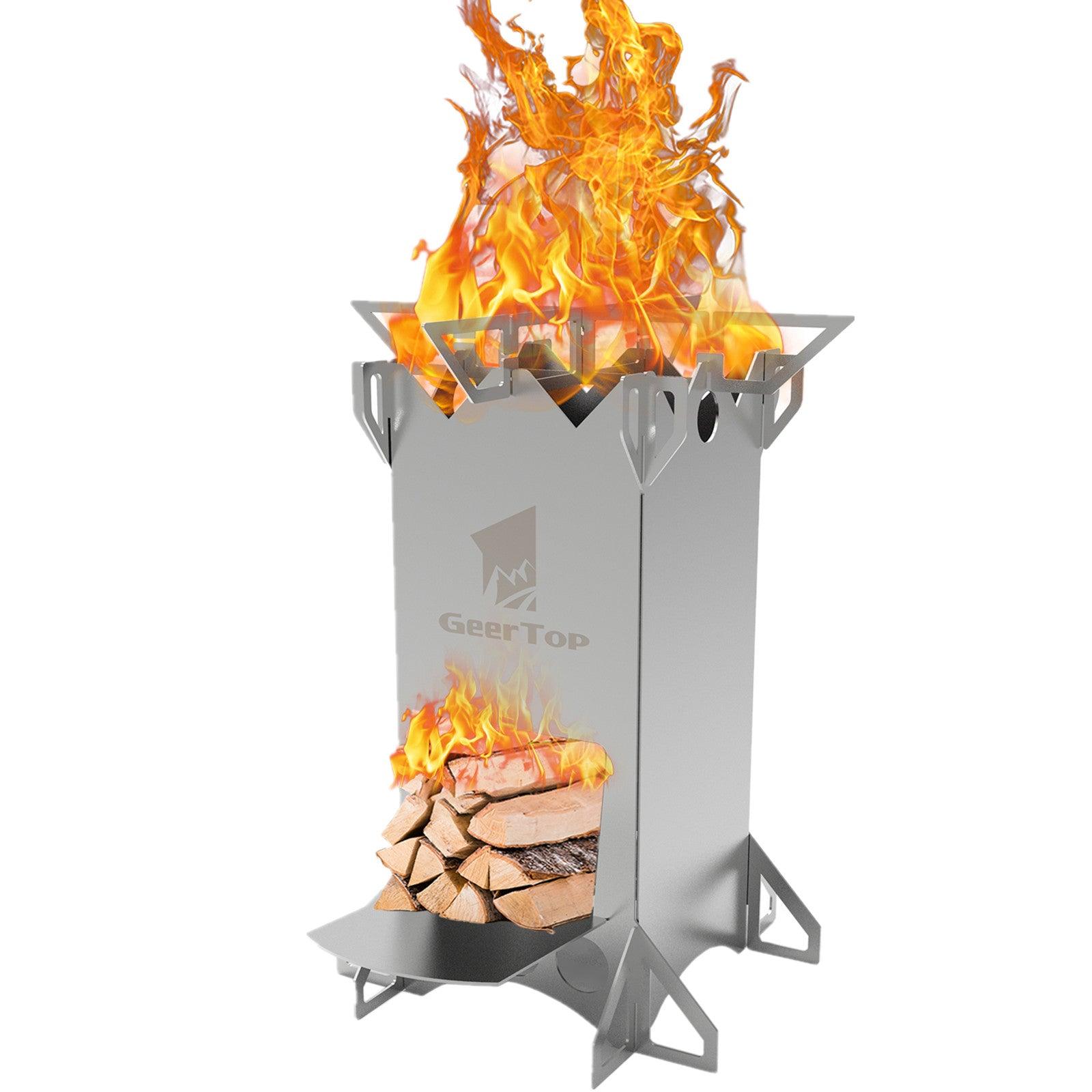 GEERTOP Stainless Rocket Stove - GeerTop Outdoor