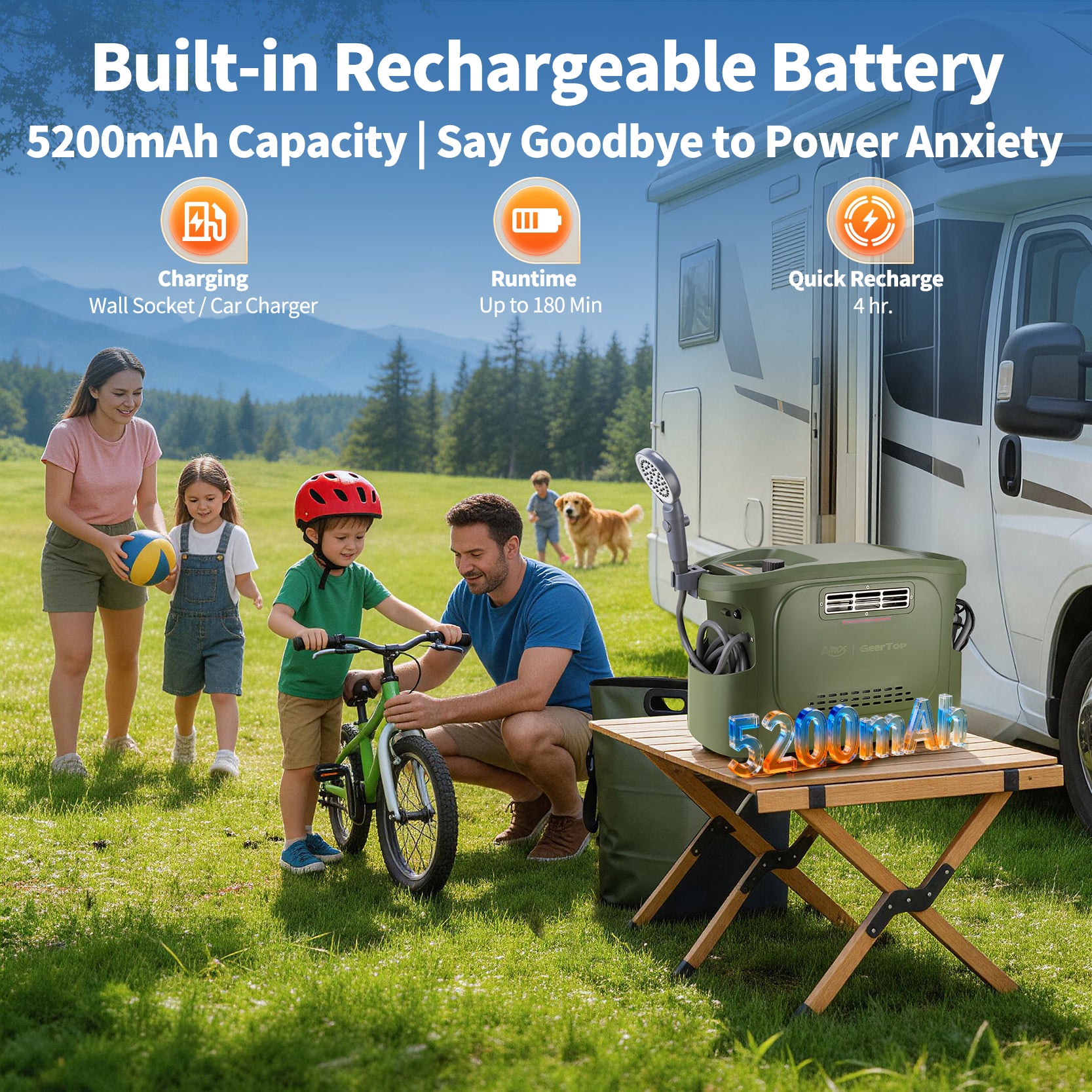Geertop 6kW No-Install Portable Propane Water Heater